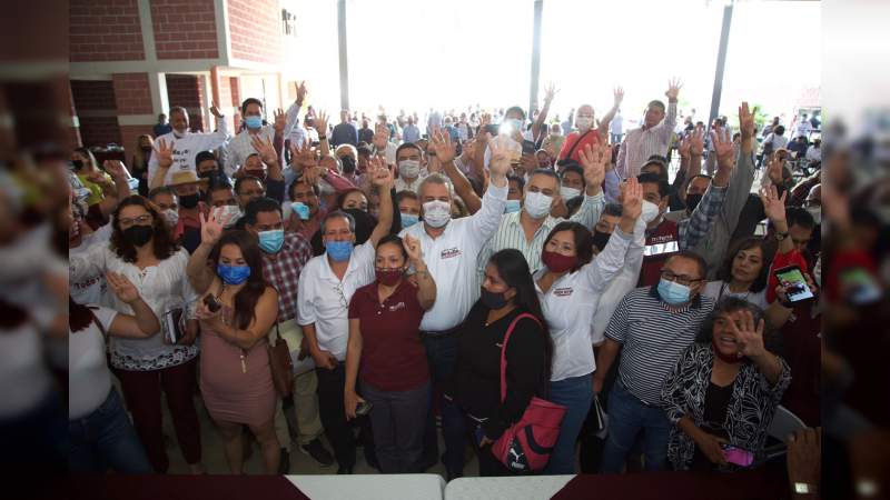 Asamblea Estatal de Bases Morenistas y organizaciones sociales respaldan a Ramírez Bedolla
