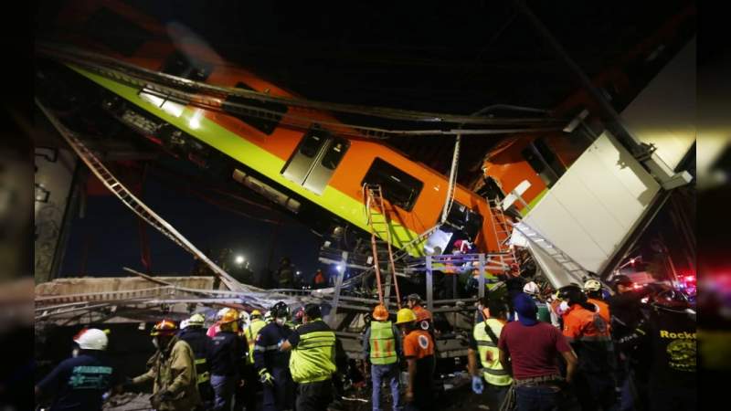 Asciende a 26 el número de muertos por el desplome en la Línea 12 del Metro en la CDMX 