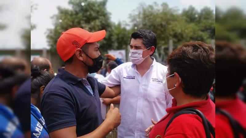 Continúa el recorrido del candidato Toño Ixtláhuac por toda la geografía zitacuarense