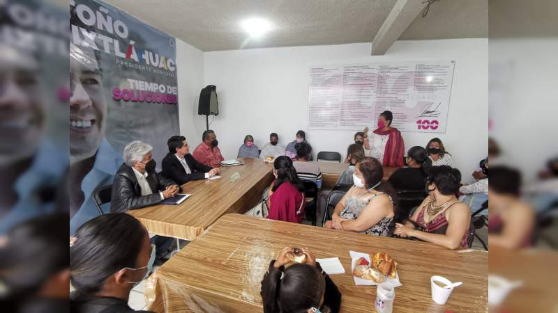 Madres de familia y mujeres, entre los sectores que serán más apoyados por el gobierno municipal: Toño Ixtláhuac