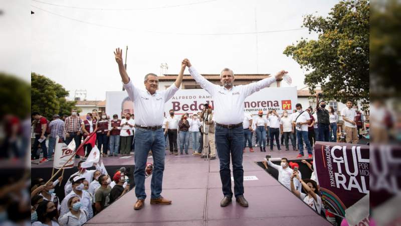 El cambio llegará a Michoacán el 6 de junio: Raúl Morón 