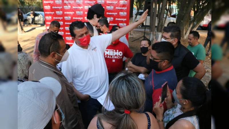 Mis compromisos de campaña serán una realidad a favor de los morelianos: Memo Valencia 