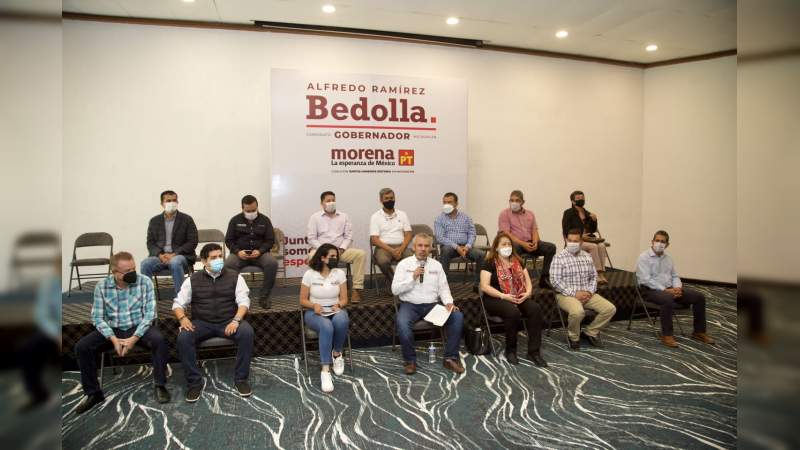 Recorre Bedolla 21 municipios en 8 días de campaña; "tenemos fuerza para ganar", afirma 