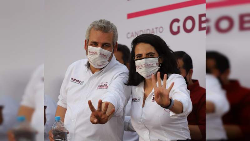 Bedolla encarna y representa la ilusión de cambio de miles de michoacanos: Giulianna Bugarini  