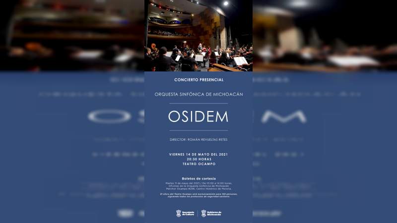 Osidem ofrecerá concierto de instrumentos de aliento en el Teatro Ocampo  