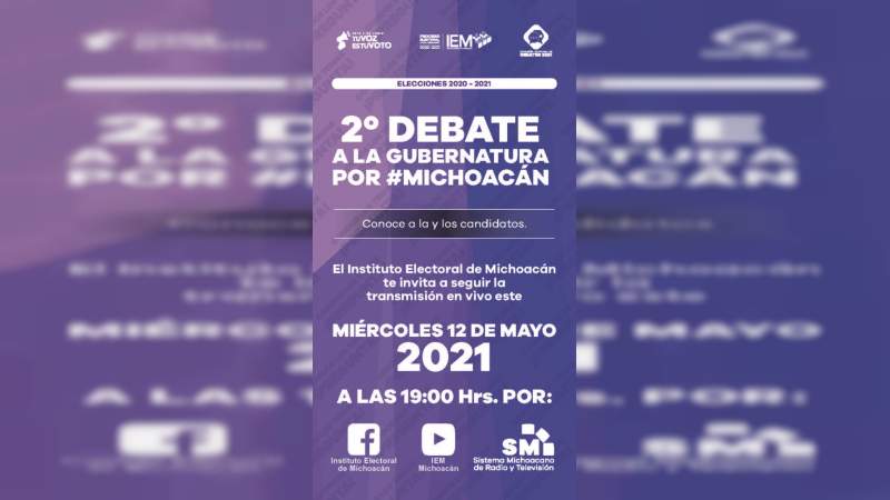 Anuncia IEM un formato más dinámico para el segundo debate a la gubernatura del Estado 