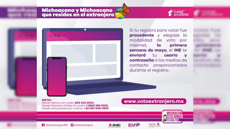 Voto electrónico: como votarán michoacanas y michoacanos que radican en el extranjero 