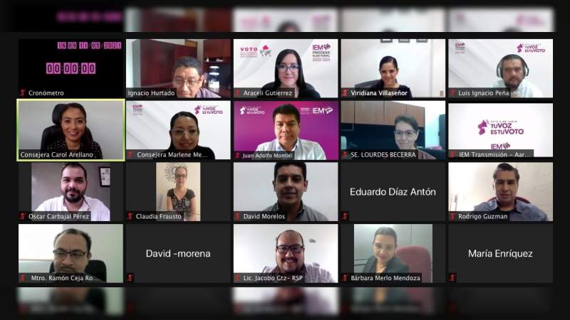 IEM informa que las actas y boletas electorales llegarán a Michoacán en próximos días 
