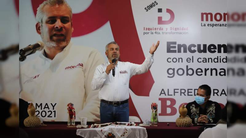 Nuestra ruta es la de la honestidad y el cambio verdadero para Michoacán: Bedolla 