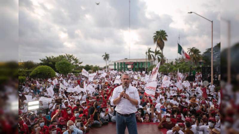 La mafia de la corrupción ya se va, con nuestro voto la vamos a sacar: Alfredo Ramírez Bedolla 