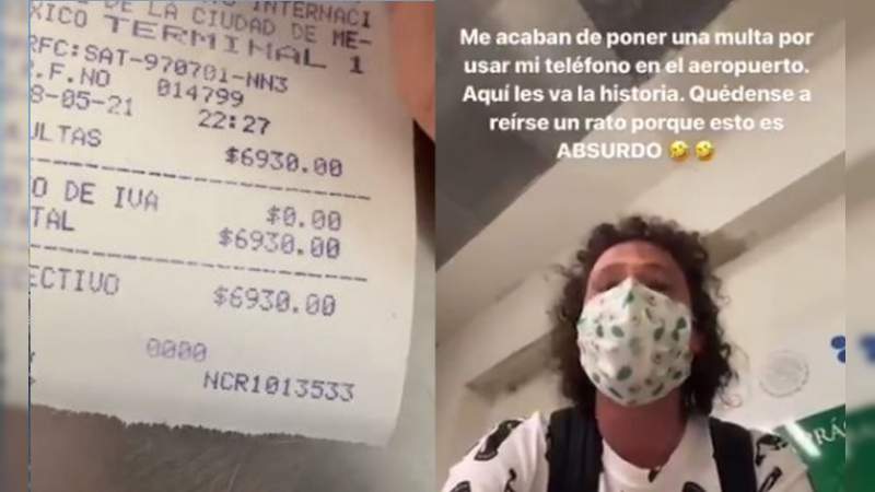 Luisito Comunica denuncia abuso de autoridad, lo multan con 6 mil pesos por usar celular en el Aeropuerto 