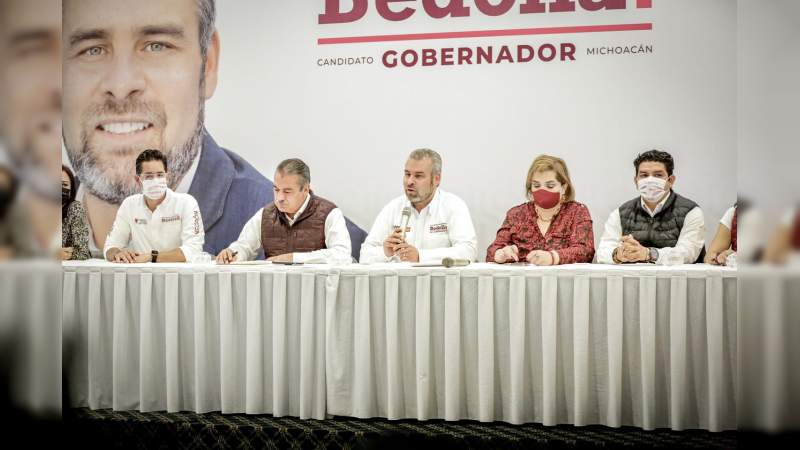 Las encuestas anticipan el triunfo de Morena y fin de la corrupción: Bedolla 