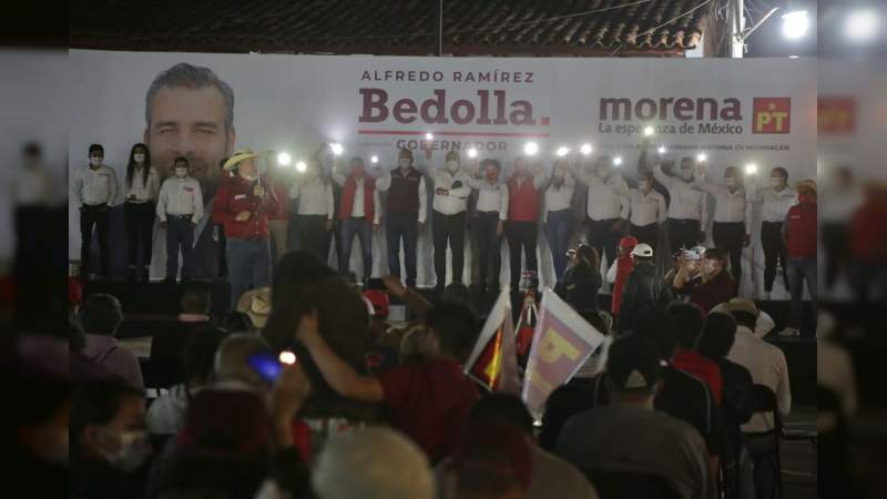 En Michoacán elegiremos entre la continuidad de Silvano o la esperanza de cambio: Ramírez Bedolla