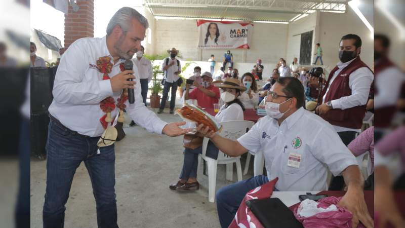 Educación e inversiones productivas para generar empleos, prioridad de Ramírez Bedolla en Tierra Caliente