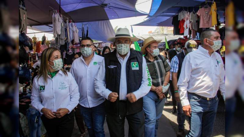  Llama Magaña de la Mora a no arriesgar el futuro de Michoacán por una despensa 