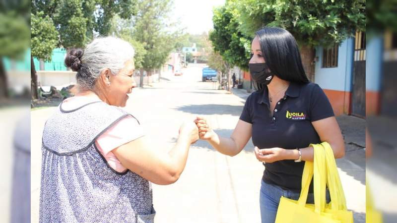La gente es la fuerza de mi proyecto, destaca Lucila Martínez 