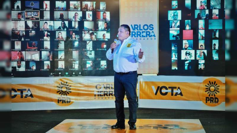 Convoca Víctor Manríquez a redoblar esfuerzos para que sea contundente el triunfo del Equipo por Michoacán 