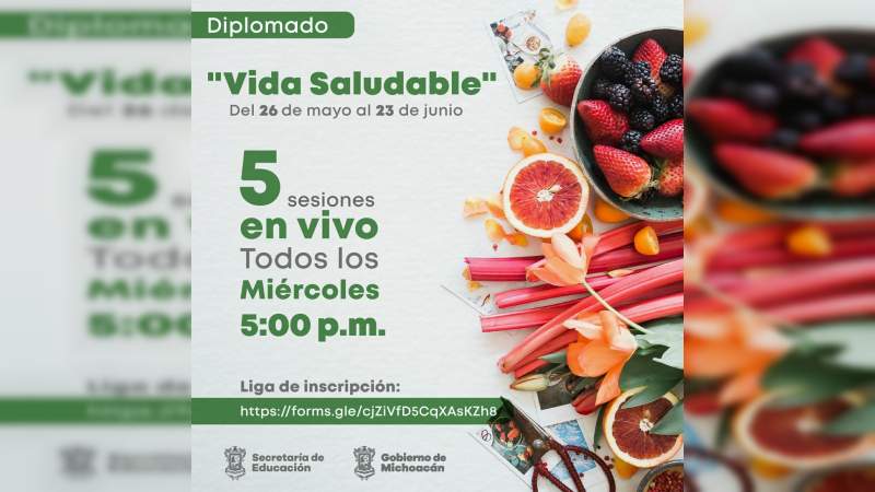 Invita SEE al diplomado “Vida Saludable”, para el cuidado de la salud de la población 