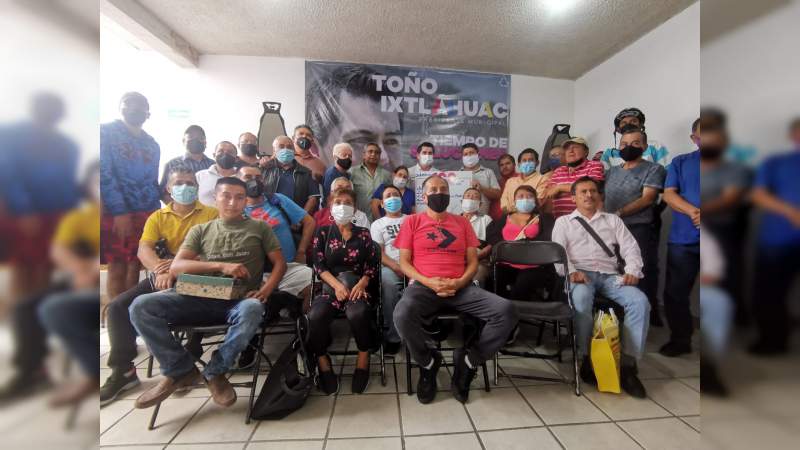 Si gobernamos será por un proyecto de trabajo que unifique las fuerzas productivas de Zitácuaro: Toño Ixtláhuac