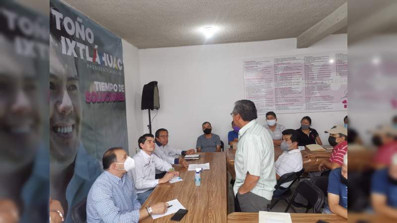 Si gobernamos será por un proyecto de trabajo que unifique las fuerzas productivas de Zitácuaro: Toño Ixtláhuac