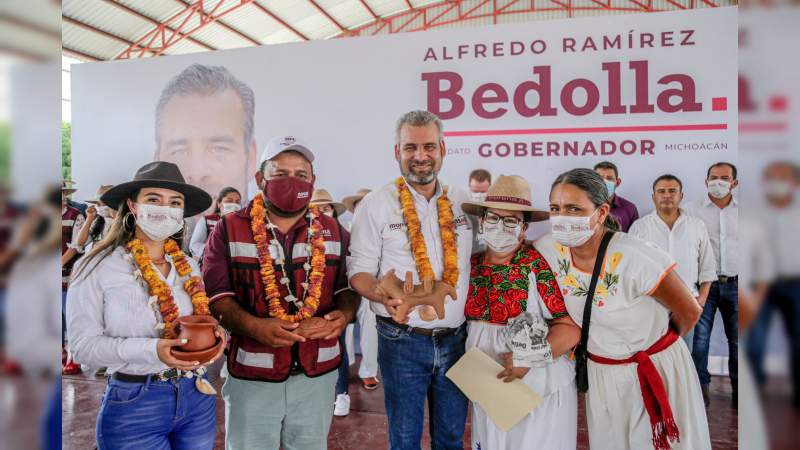 Soplan fuertes vientos de cambio en Michoacán, estamos arriba en las encuestas: Ramírez Bedolla