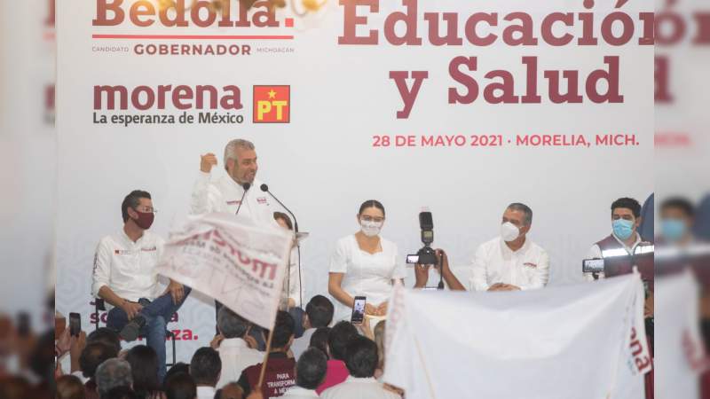 Respaldo total  de la 4T al sector salud y educación: Raúl Morón 