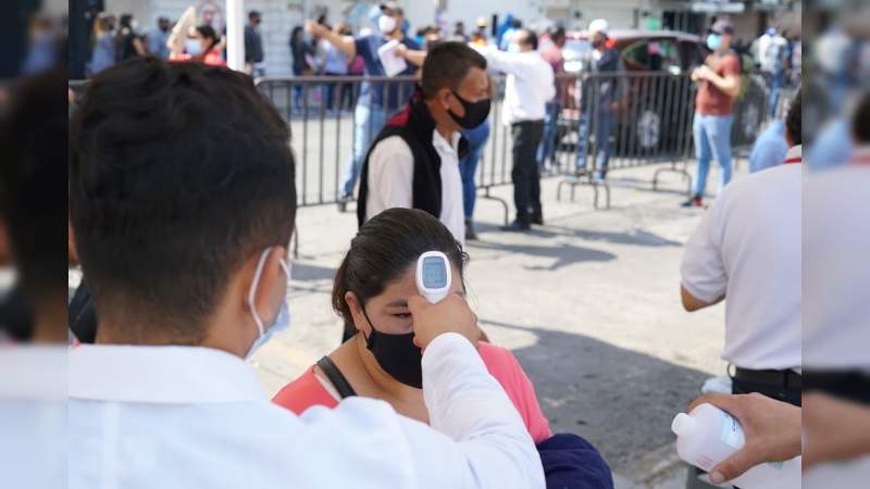 Instalados 19 mil 551 filtros sanitarios en diversos espacios públicos en Morelia 