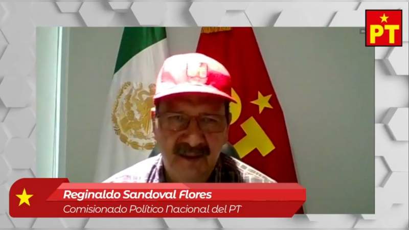 Reginaldo Sandoval negó que el PT en Michoacán apoye a Carlos Herrera 