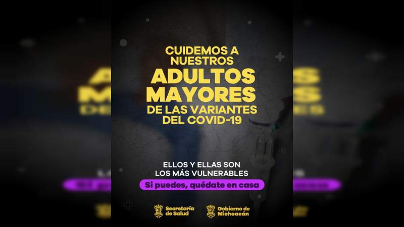 Variante de la India de COVID-19, amenaza a adultos mayores de Michoacán 