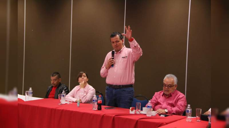 Agremiados a la CTM respaldan proyecto de Guillermo Valencia rumbo a la presidencia de Morelia