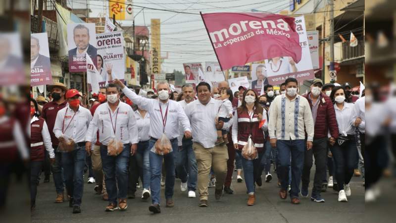Nos han robado casi todo, menos la esperanza en transformar Michoacán: Alfredo Ramírez Bedolla