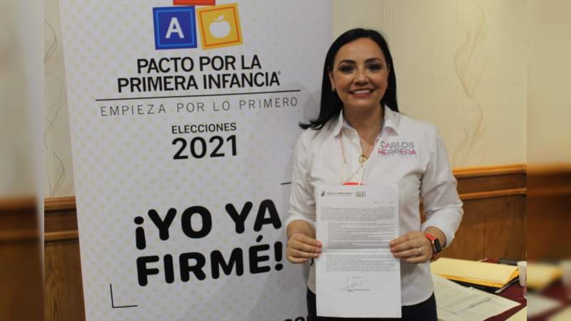 Adriana Hernández se suma al Pacto por la Primera Infancia