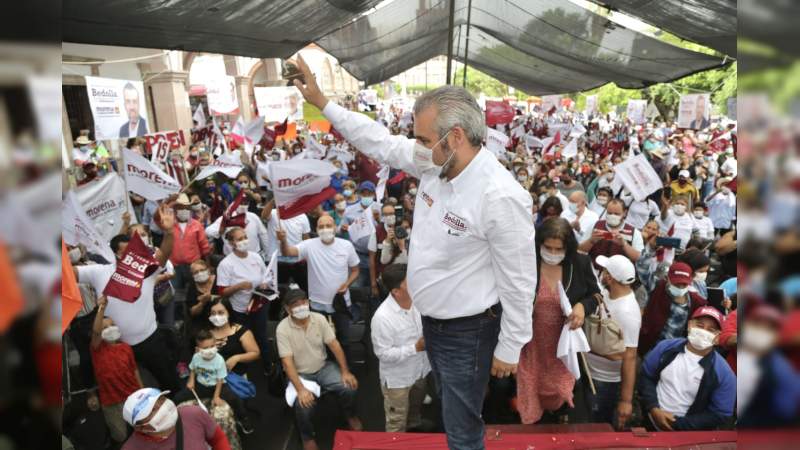 Digan no al voto de la vergüenza por el PRIANRD, voten con dignidad por Morena: Ramírez Bedolla