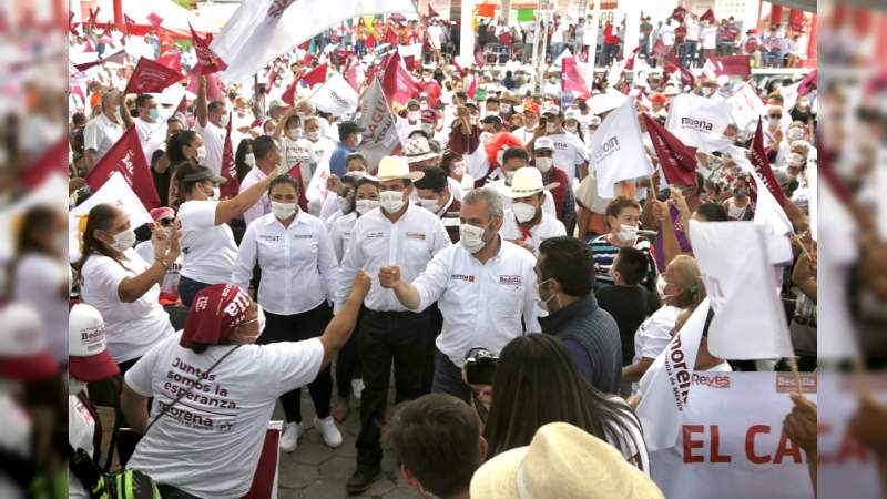 Digan no al voto de la vergüenza por el PRIANRD, voten con dignidad por Morena: Ramírez Bedolla