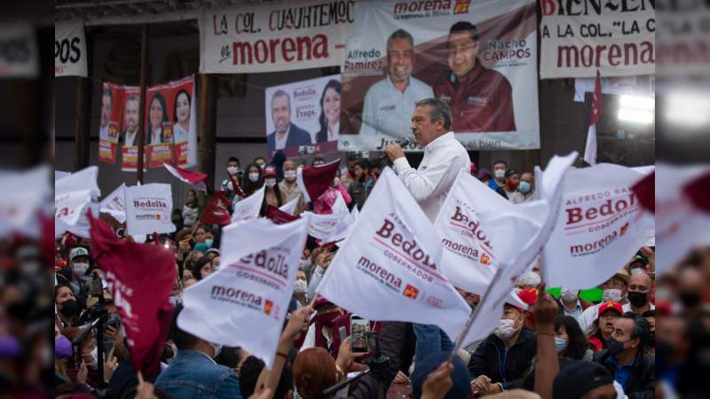 El 6 de junio la firmeza de los michoacanos llevará al triunfo a la 4T: Raúl Morón 