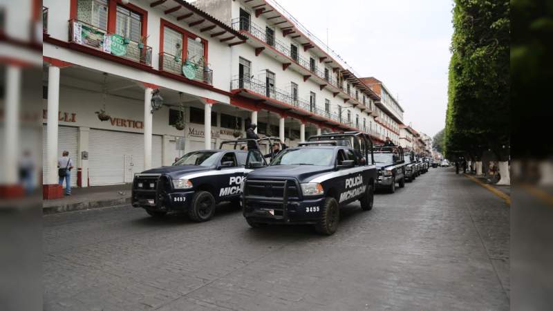 Listo, plan de seguridad y vigilancia en Michoacán para la jornada electoral