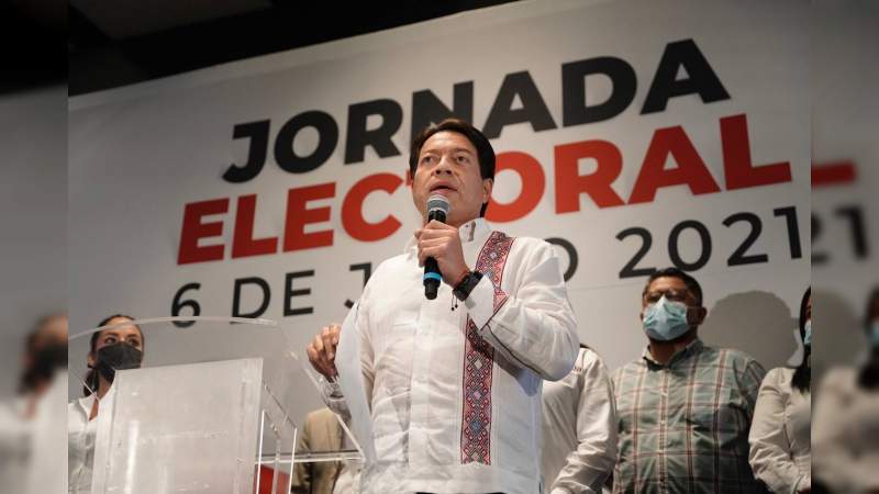 Mario Delgado anuncia triunfo en Michoacán 