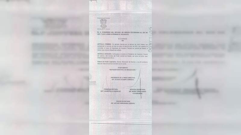 Magaña de la Mora se reincorpora como magistrado tras su derrota en las elecciones   