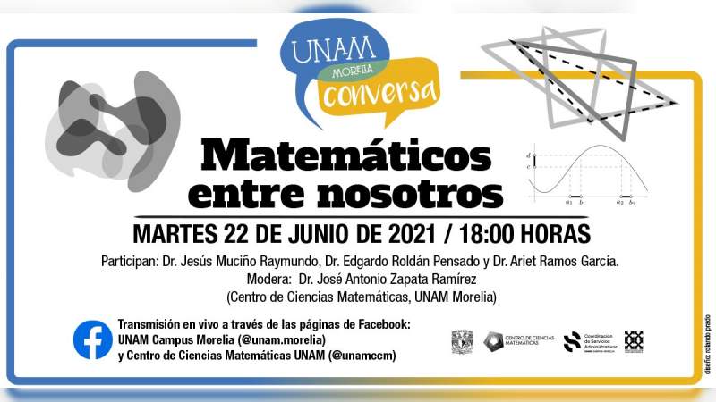 Presenta “UNAM Morelia Conversa” la plática: “Matemáticos entre nosotros” 