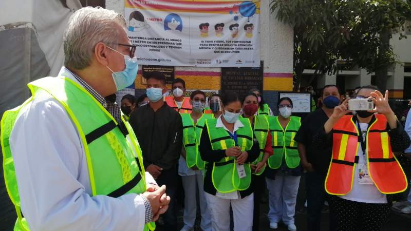 Se une Hospital General de Uruapan al Simulacro Nacional 2021