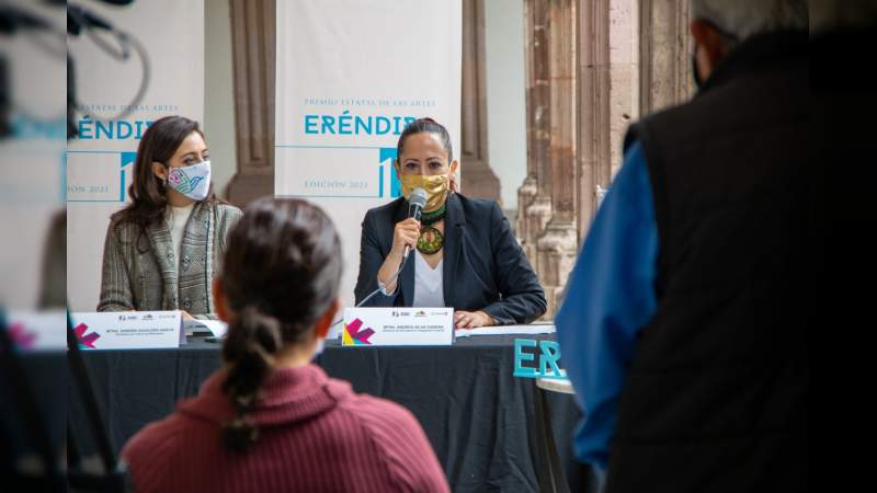 Abierta convocatoria del 17º Premio Estatal de las Artes Eréndira 2021