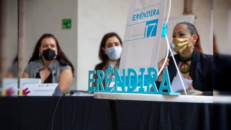 Abierta convocatoria del 17º Premio Estatal de las Artes Eréndira 2021
