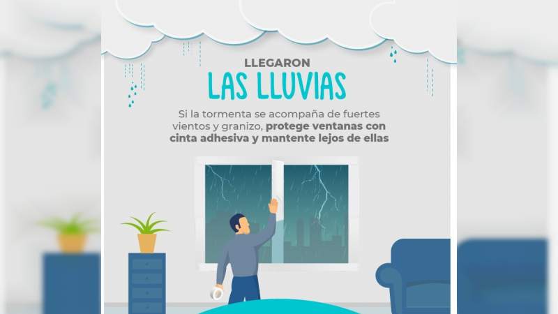 Servicio Meteorológico Nacional pronostica lluvias para este fin de semana en Michoacán 