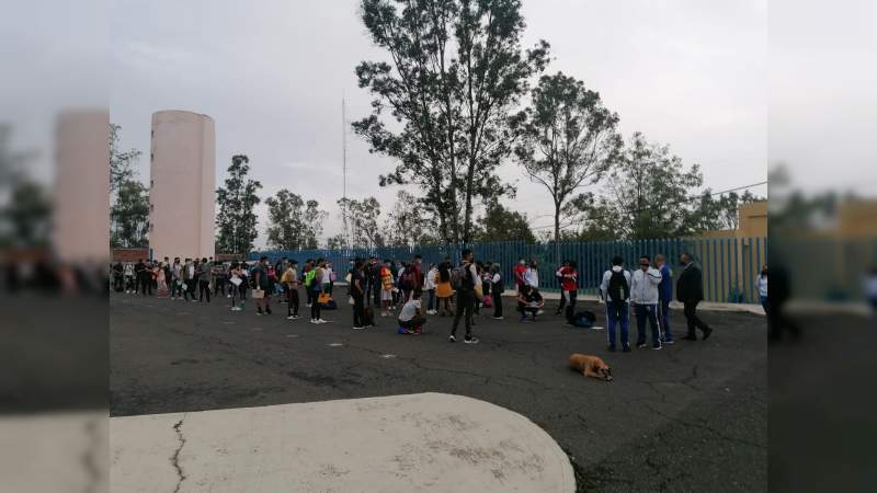  SEE realiza aplicación del examen de admisión para la ENEF en Morelia