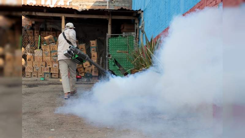 Secretaría de Salud,  ha realizado más de 675 mil acciones para combatir el dengue en Michoacán 