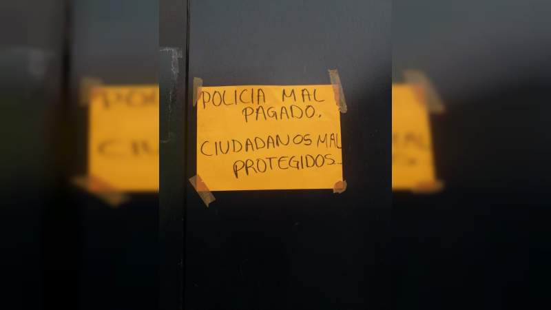 Indignante, retraso de pago a policías en Michoacán: Misael García 