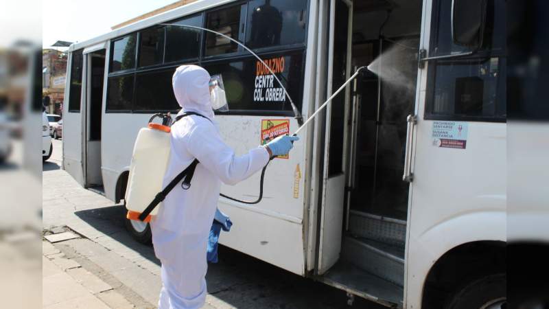 Continúa Corporación de Transportistas, aplicación de medidas sanitarias contra Covid-19  