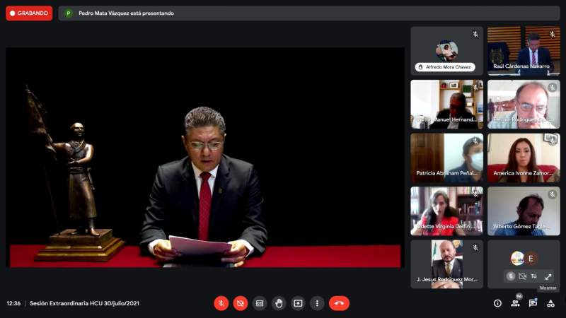Presenta rector UMSNH, informe Anual de su Administración 2020 