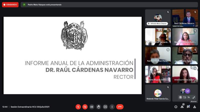 Presenta rector UMSNH, informe Anual de su Administración 2020 