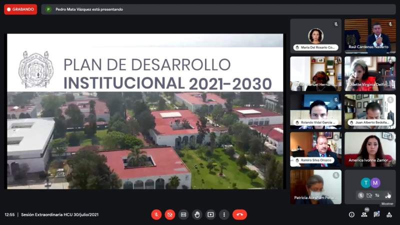 Presenta rector UMSNH, informe Anual de su Administración 2020 